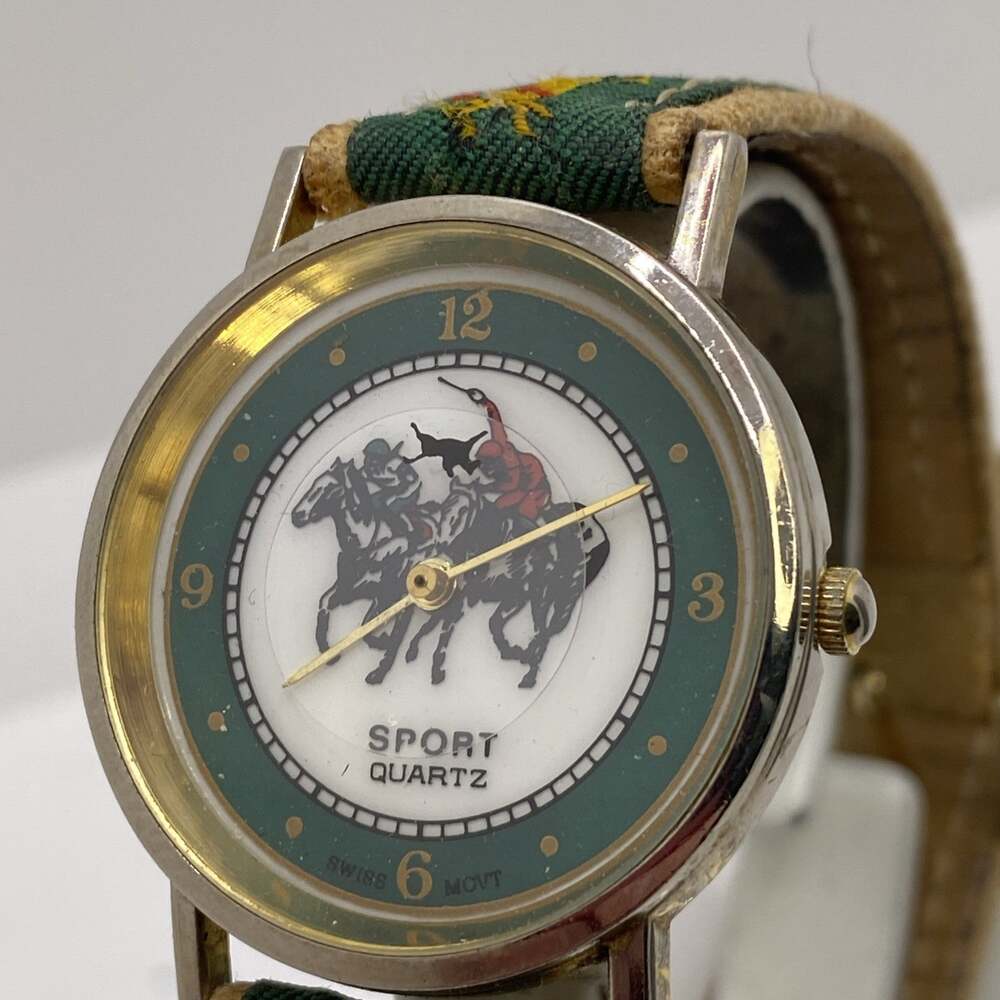 Vintage Polo Horse Watch Works New Battery